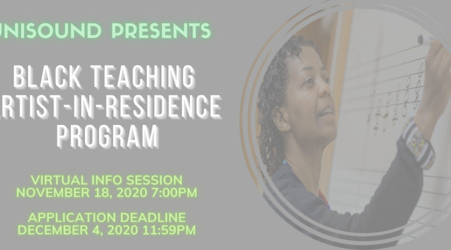 Applications Open: The Black Teaching Artist-In-Residence Program