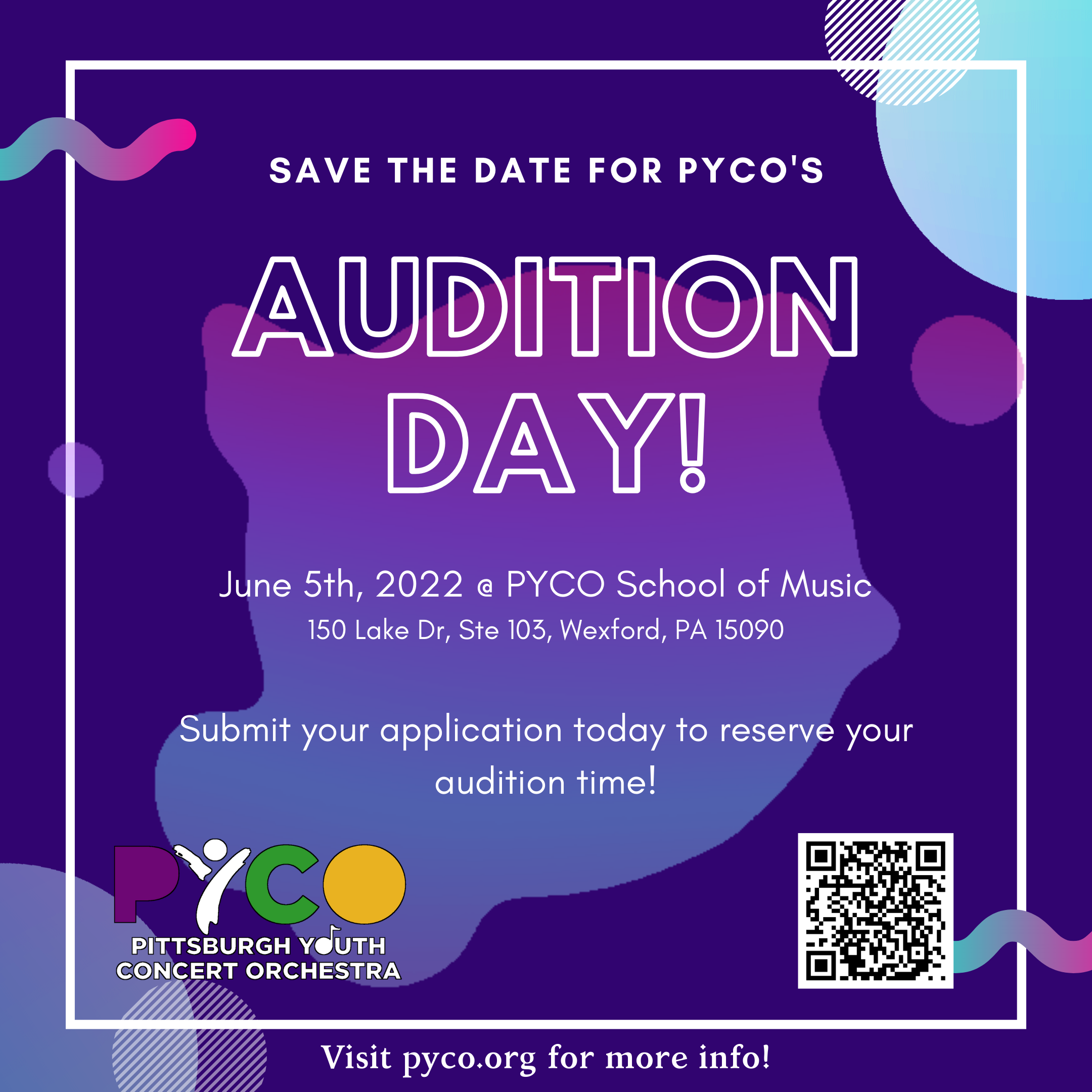 Audition Day 2022 Graphic